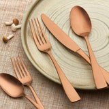 Luna 20-Piece Copper 18/0 Stainless Steel Flatware Set (Service for 4)
