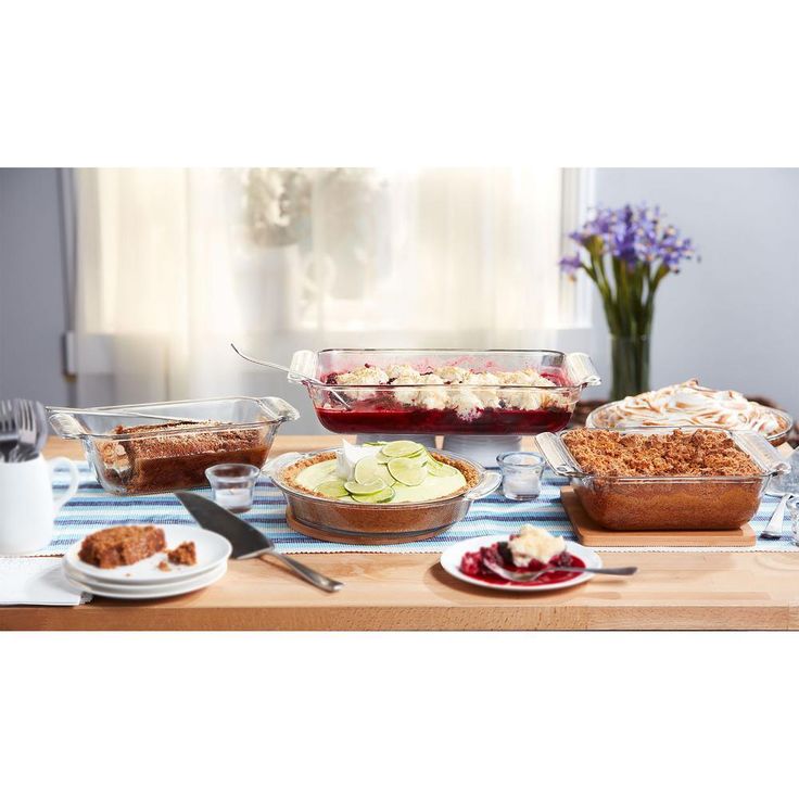 Baker's Premium 5-Piece Assorted Glass Baker Set