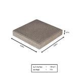 12 in. x 12 in. x 1.5 in. Pewter Square Concrete Step Stone - Super Arbor