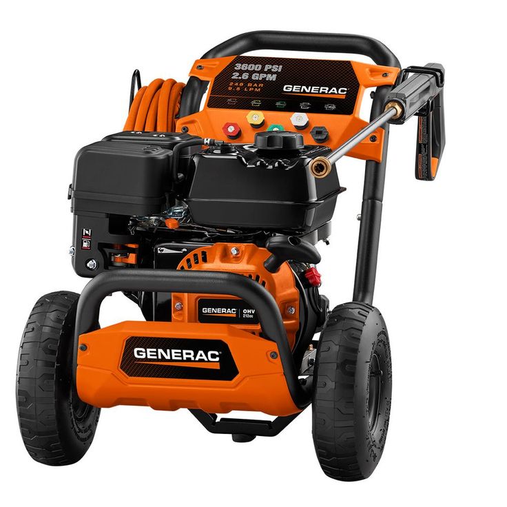 Generac 3600 PSI 2.6 GPM Professional Power Gas Pressure Washer