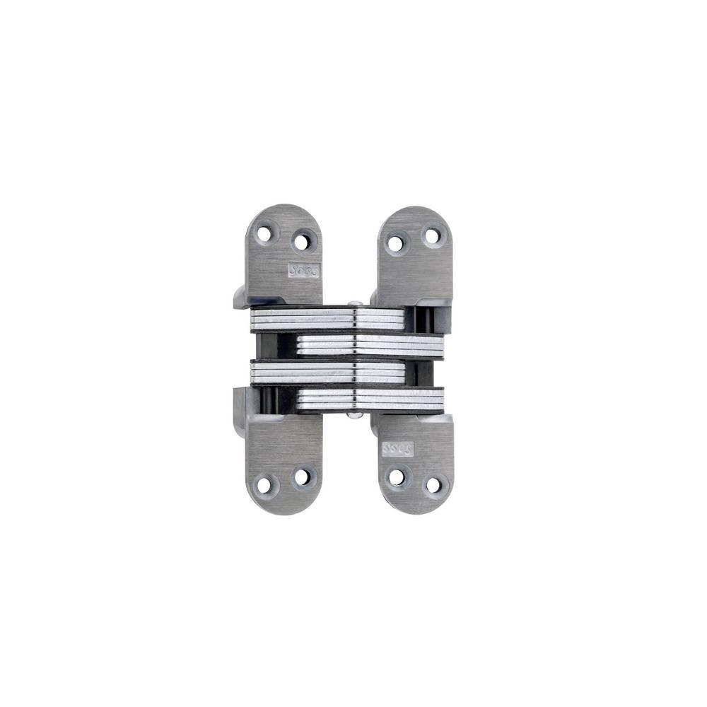 1-1/8 in. x 4-5/8 in. Satin Brass Invisible Hinge - Super Arbor