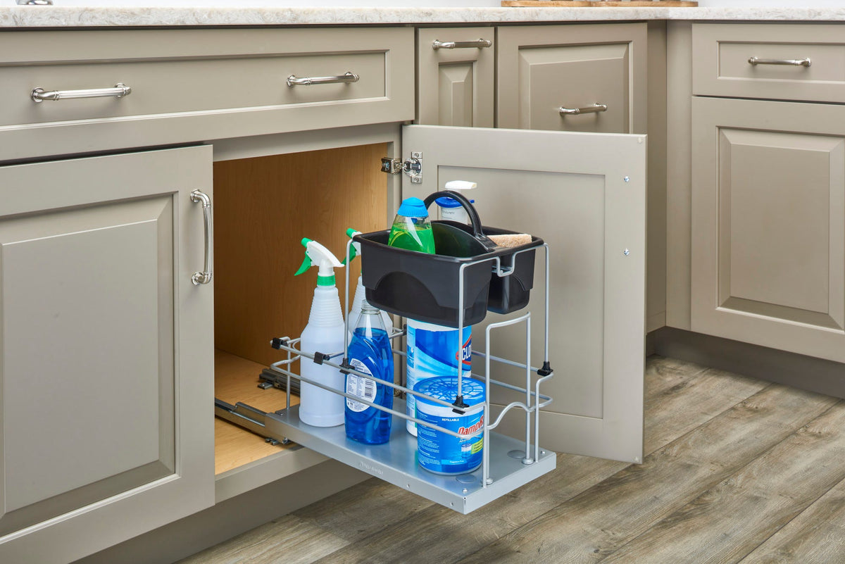 Rev-A-Shelf 11.25-in W x 19.5-in H 1-Tier Metal Cleaning Caddy