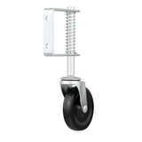 4 in. Gate Caster with Adjustable Spring Bracket and 125 lb. Load Rating