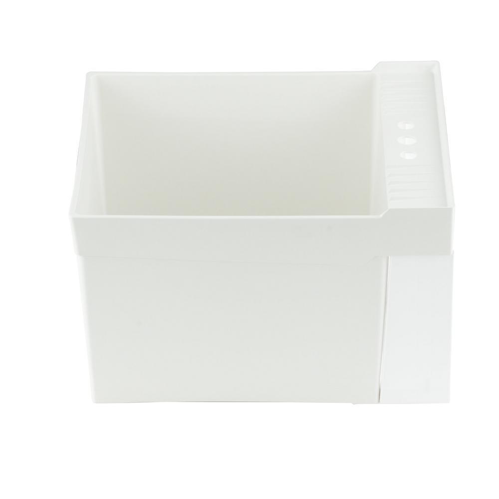 Utilatub 20 in. x 24 in. Structural Thermoplastic Wall-Mount Utility Tub in White - Super Arbor
