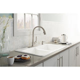 Elmbrook Single-Handle Pull-Down Sprayer Kitchen Faucet in Vibrant Stainless - Super Arbor