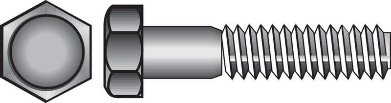 Hillman 5/16-18 x 1-1/4 in Stainless Steel Hex Head Cap Screw, 100-Pack