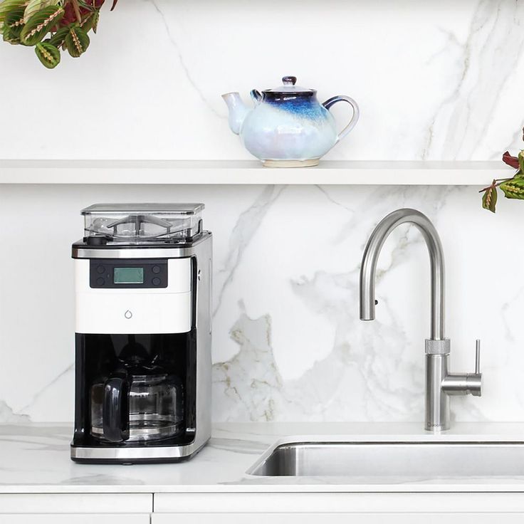 6-Cup Black Coffee Maker with Smart App