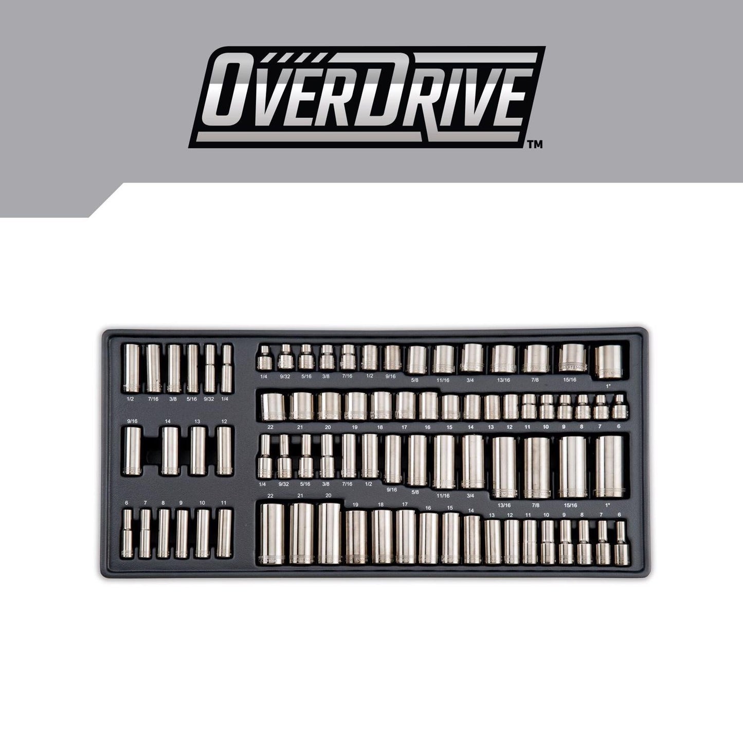 Craftsman OVERDRIVE 284-Piece Mechanic's Tool Set - Metric/SAE, Gunmetal Chrome