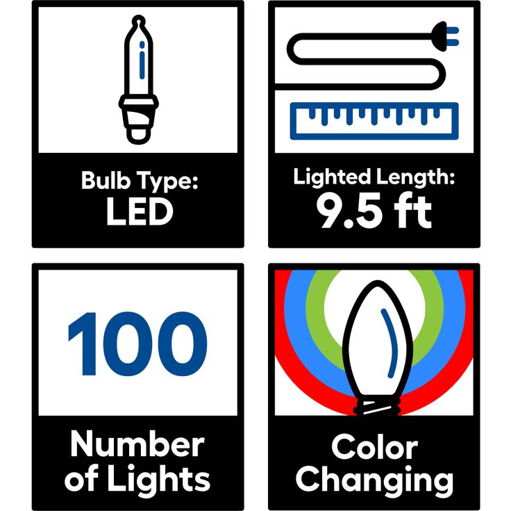 GE Color Choice 20-Count Multi-function Color Changing Mini LED Plug-In Christmas Icicle Lights