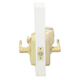 Plymouth Bright Brass Electronic Door Lock with Flair Door Lever Featuring Flex Lock - Super Arbor