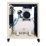 10 gal. 2.0 HP Ultra Quiet and Oil-Free Electric Air Compressor in Sound Proof Cabinet - Super Arbor