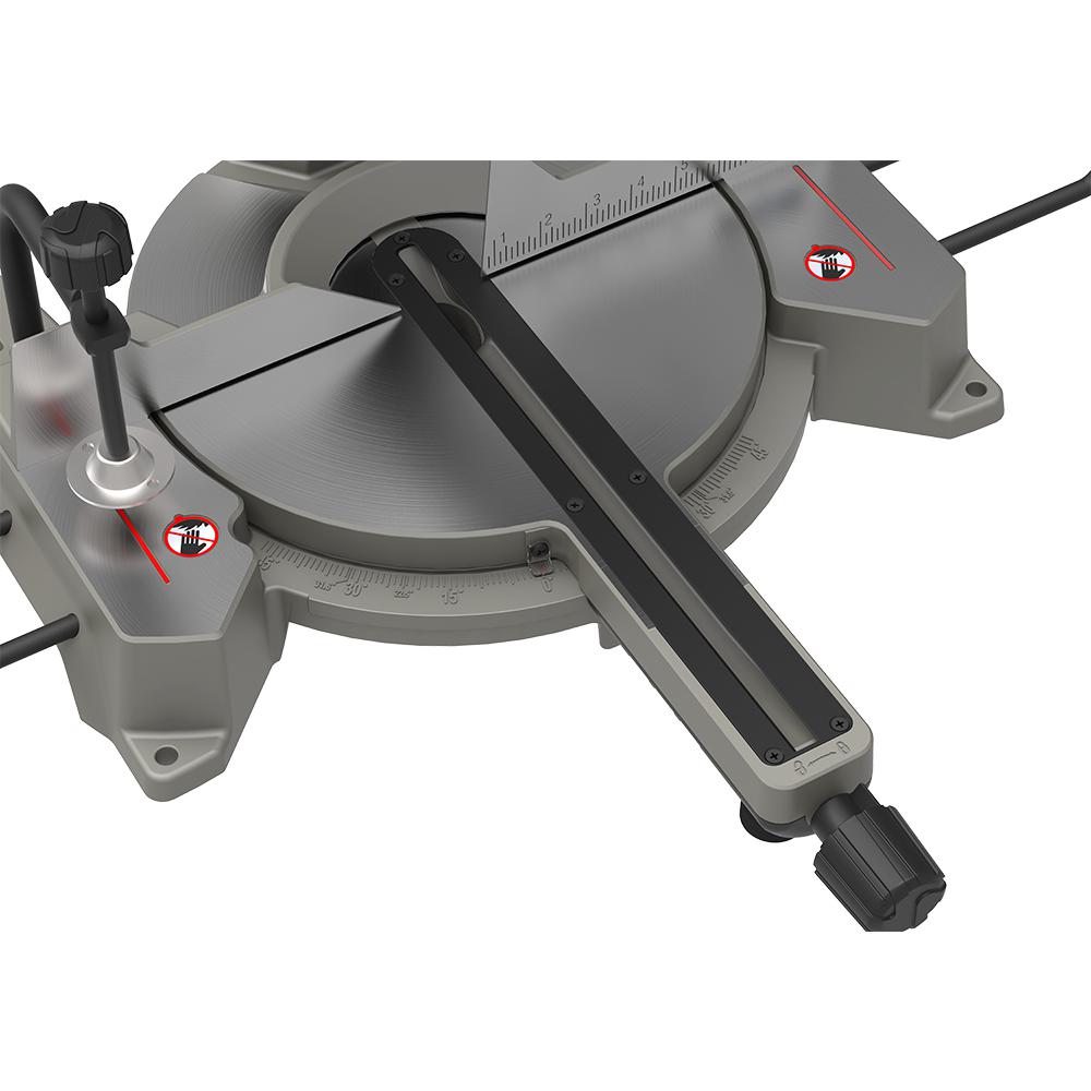 12 in. Sliding Compound Miter Saw with Laser - Super Arbor