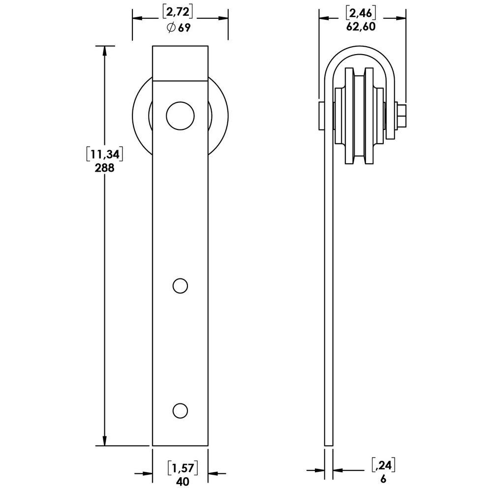 37 in. x 84 in. Artisan Grey Vinyl Finish Sliding Barn Door with Black Hardware Kit - Super Arbor