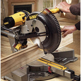15 Amp Corded 12 in. Dual Bevel Sliding Compound Miter Saw - Super Arbor