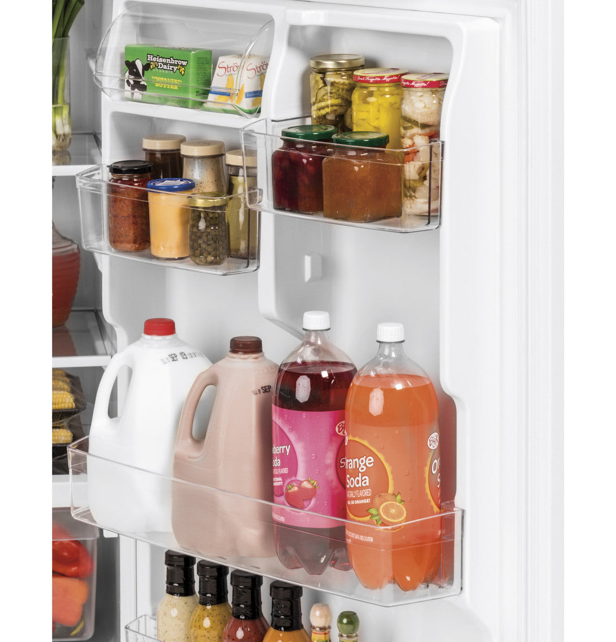 GE Garage-Ready 21.9-cu ft Top-Freezer Refrigerator (White)