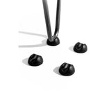 Standard 3/8 in. Dia 28 in. Raw Steel, 2-Rod Hairpin Leg (Each Leg Sold Separately) - Super Arbor