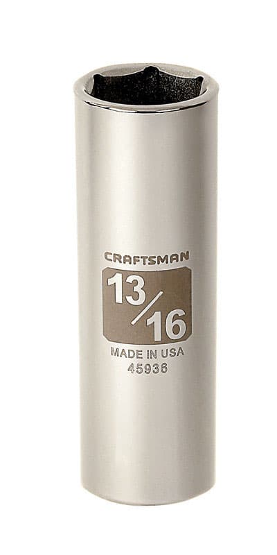 Craftsman 13/16 in. SAE 6 Point Deep Socket, 1/2 in. Drive