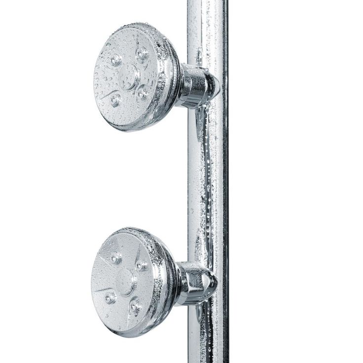 7-spray 8 in. Dual Shower Head and Handheld Shower Head with Body spray in Chrome