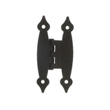 3-1/2 in. Offset Black H Hinge (2-Pack) - Super Arbor