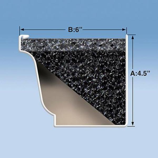 Original 4 ft. Foam Filter Plastic Gutter Guard for 6 in. K-Style (24-Pack)
