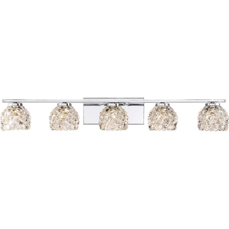Meridian 5-Light Polished Chrome Vanity Light