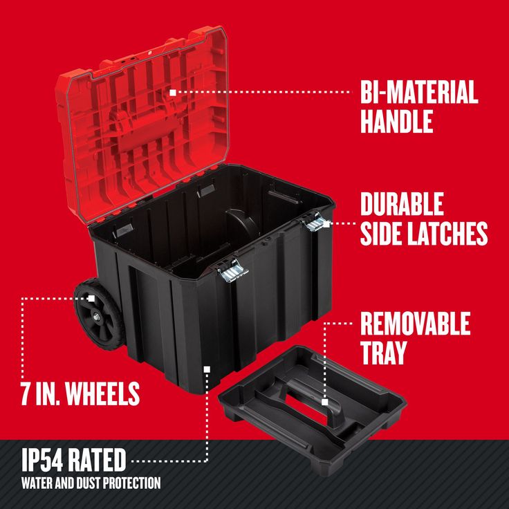 CRAFTSMAN VERSASTACK 20-in W x 39-in H Red Plastic Wheels Lockable Tool Box