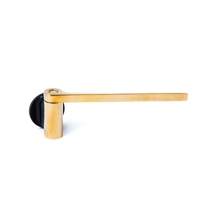 Straight Stainless Steel Cloth Holder in Brass