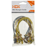 10 in. Mini Bungee Cords Assortment (8-Pack) - Super Arbor