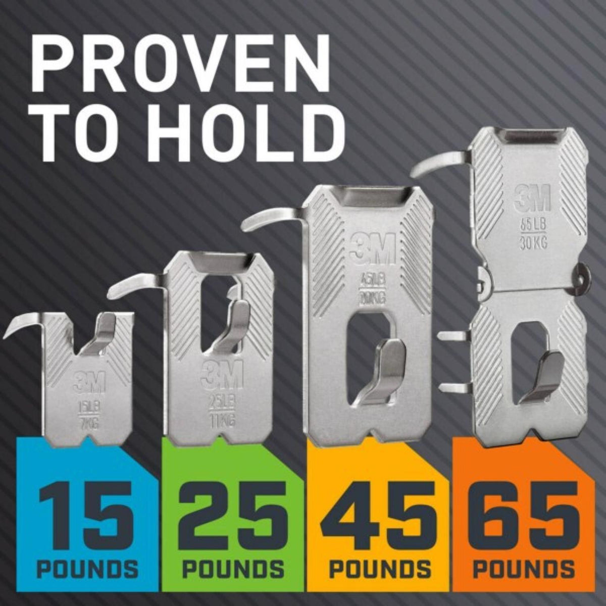 3M Claw Silver Drywall Picture Hanger, 15 lb Capacity, 5 Pack