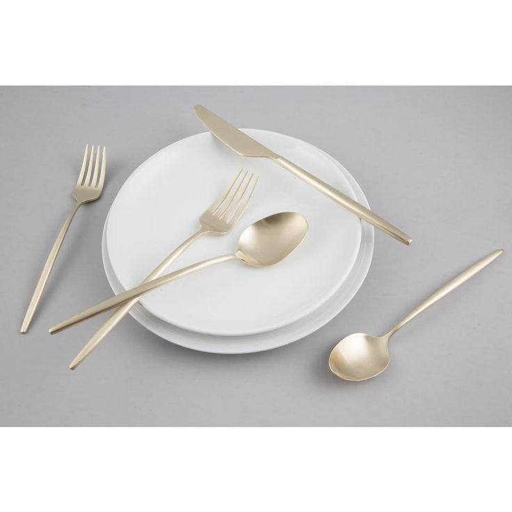 Gaze Champagne Satin 18/0 20-Piece Flatware Set (Service for 4)
