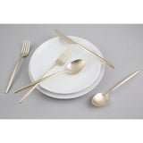 Gaze Champagne Satin 18/0 20-Piece Flatware Set (Service for 4)
