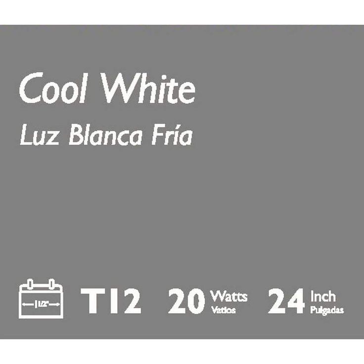 Philips 20-Watt 2 ft. Linear T12 Fluorescent Tube Light Bulb Cool White (4100K)