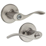 Kwikset Balboa Satin Nickel Universal Keyed Entry Door Handle