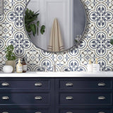 Encaustic Zenzibar 8 in. x 8 in. Matte Porcelain Floor and Wall Tile (5.16 sq. ft./Case)