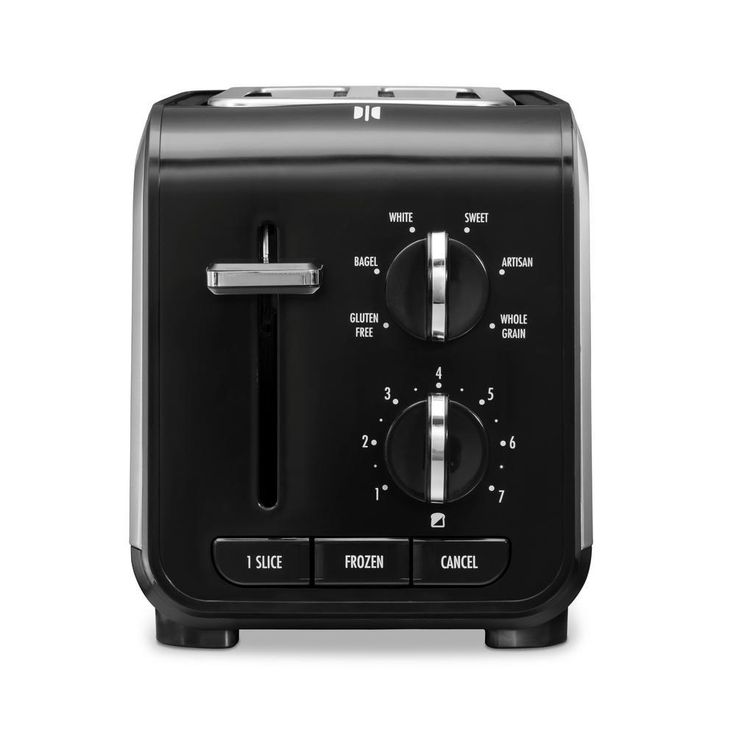 Expert Toast 900 W 2-Slice Black and Stainless Steel Wide Slot Toaster