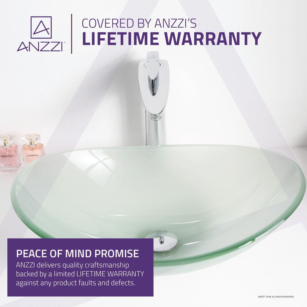 Craft Deco-Glass Vessel Sink in Lustrous Frosted - Super Arbor