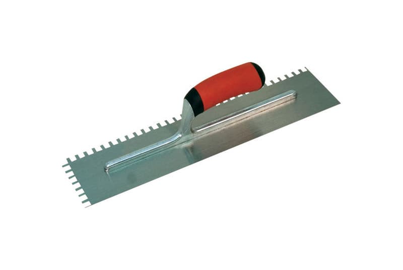 Marshalltown 4-1/2 in. W x 11 in. L Steel Notched Trowel, Square 1/4 in. Notch