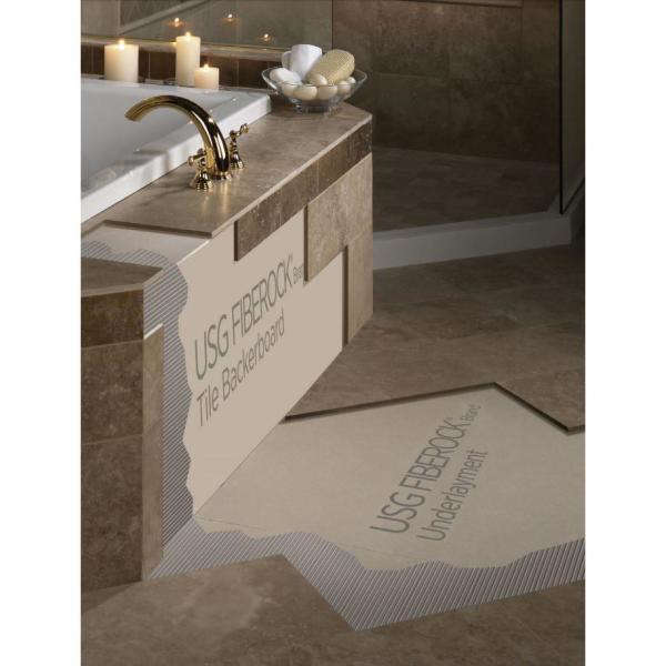 1/2 in. x 3 ft. x 5 ft. Aqua-Tough Tile Backerboard - Super Arbor