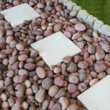 Margo Garden 0.4 cu. ft. 1 in. to 3 in. Rosa Mexican Beach Pebble (54-Pack Pallet) - Super Arbor