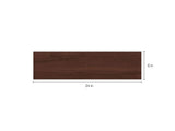 Style Selections Serso Black Walnut 6-in x 24-in Glazed Porcelain Wood Look Tile