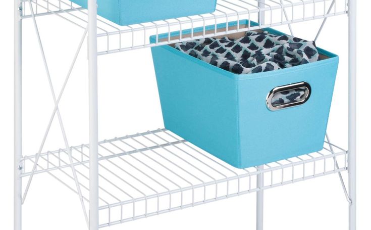 Honey Can Do 4-Tier Steel Storage Shelving Unit, White