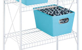 Honey Can Do 4-Tier Steel Storage Shelving Unit, White