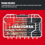 CRAFTSMAN 14-Piece Assorted Gold Ferrous Coated HSS Twist Drill Bit Set