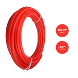 3/4 in. x 300 ft. PEX Tubing Plumbing Kit with Crimp and Cutter Tools Elbow Coupling Half Clamp Full Strap with Nail - Super Arbor