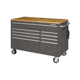 52 in. 9-Drawer Mobile Workbench in Gloss Blue - Super Arbor