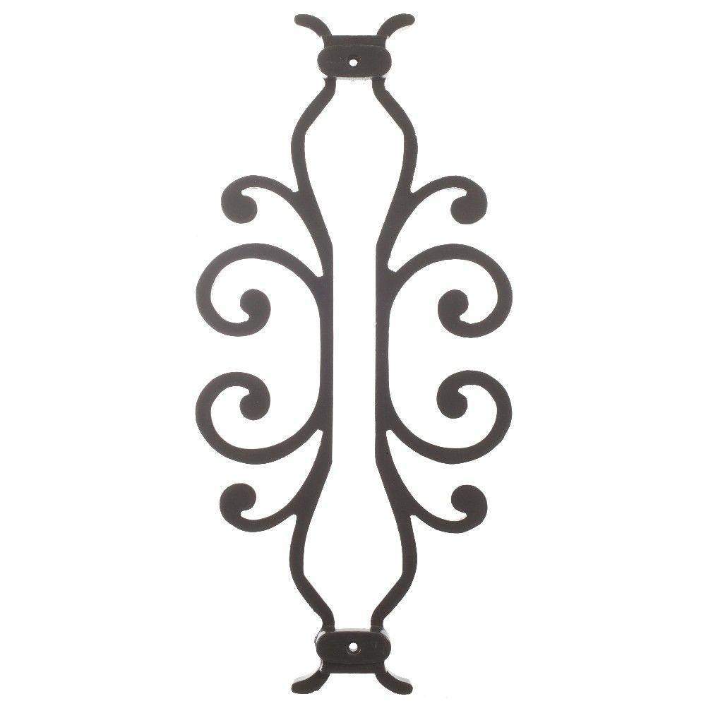 American Heritage 15 in. x 7-5/8 in. Aluminum White Baluster Centerpiece - Super Arbor