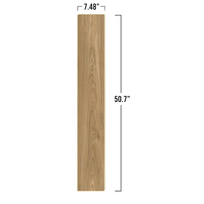 STAINMASTER Sunnyview Hickory 10-mm T x 7-1/2-in W x 50-in L Waterproof Wood Plank Laminate Flooring (21.06-sq ft / Carton)