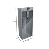 18.86 in. H x 8.11 in. W x 6.0 in. D 5 lbs. Steel Industrial Grade Fire Extinguisher Cabinet in White - Super Arbor