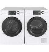 GE 2.4-cu ft High Efficiency Stackable Steam Cycle Front-Load Washer (White) ENERGY STAR, 24-inch, Model GFW148SSMWW