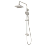 1-spray 6.5 in. Dual Shower Head and Handheld Shower Head in Satin Nickel